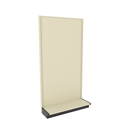 Lozier Gondola Wall Display Add-on, Platinum Off-White, 48W x 96H x 16D P496U-AD